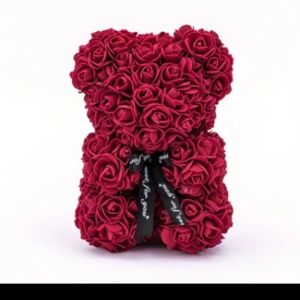 Cutest Rose Bear Ever!!!! Burgundy
